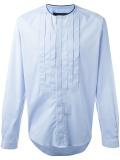 pleated bib shirt