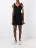 perforated mini dress