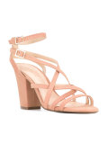 strappy block heel sandals 