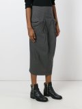 pocket detail fitted skirt