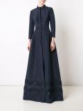 'Faille' embroidered trench gown