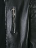 zip detail biker jacket
