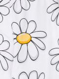 daisy print leggings