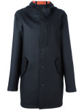 hooded rain-coat