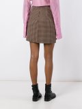 Pied-de-poule mismatched mini skirt