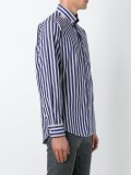 striped button down shirt