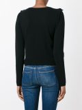 ruffle cable knit jumper