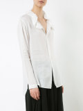 gathered collar shirt