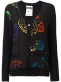 shoe print cardigan 