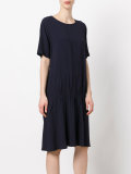 gathered T-shirt dress