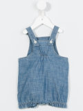 embroidered denim dungarees