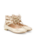 Mini Belgravia lace-up flats