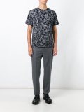 skateboard print T-shirt