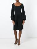 bell sleeve knee length dress