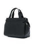 embossed logo tote bag