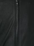 zipped leather jacket 