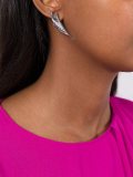 `White Feather' drop earrings
