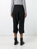 drop-crotch cropped trousers