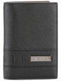 metallic plaque bi-fold wallet