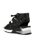 trainer-style sequin sandals