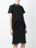 keyhole detail organza dress