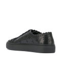 floral laser-cut sneakers