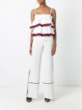 ruffled layered blouse