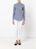 checked button-down shirt