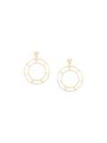 logo hoop earrings