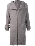 asymmetric zip hooded jumper 