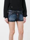 distressed denim shorts
