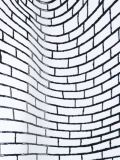 brick print T-shirt