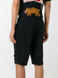 distressed jersey shorts