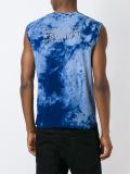 bleached effect sleeveless top