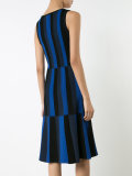 striped scoop neck dress