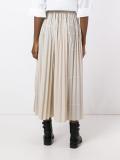 pleated maxi skirt