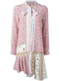 pussybow pattern blouse