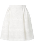 elasticated waist A-line skirt