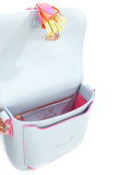 whipstitch trim cross body bag