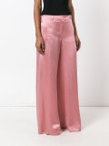 wide leg flared trousers