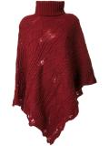cable knit poncho