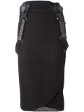 suspender midi skirt