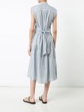 striped buttoned dress