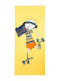 skater print towel