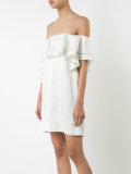 ruffled off the shoulder dress