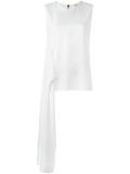 asymmetric draped top