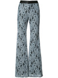 embroidered flared trousers 