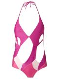 panelled swimsuit