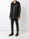 creased sleeve padded coat