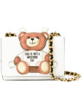 toy bear paper cut out crossbody bag